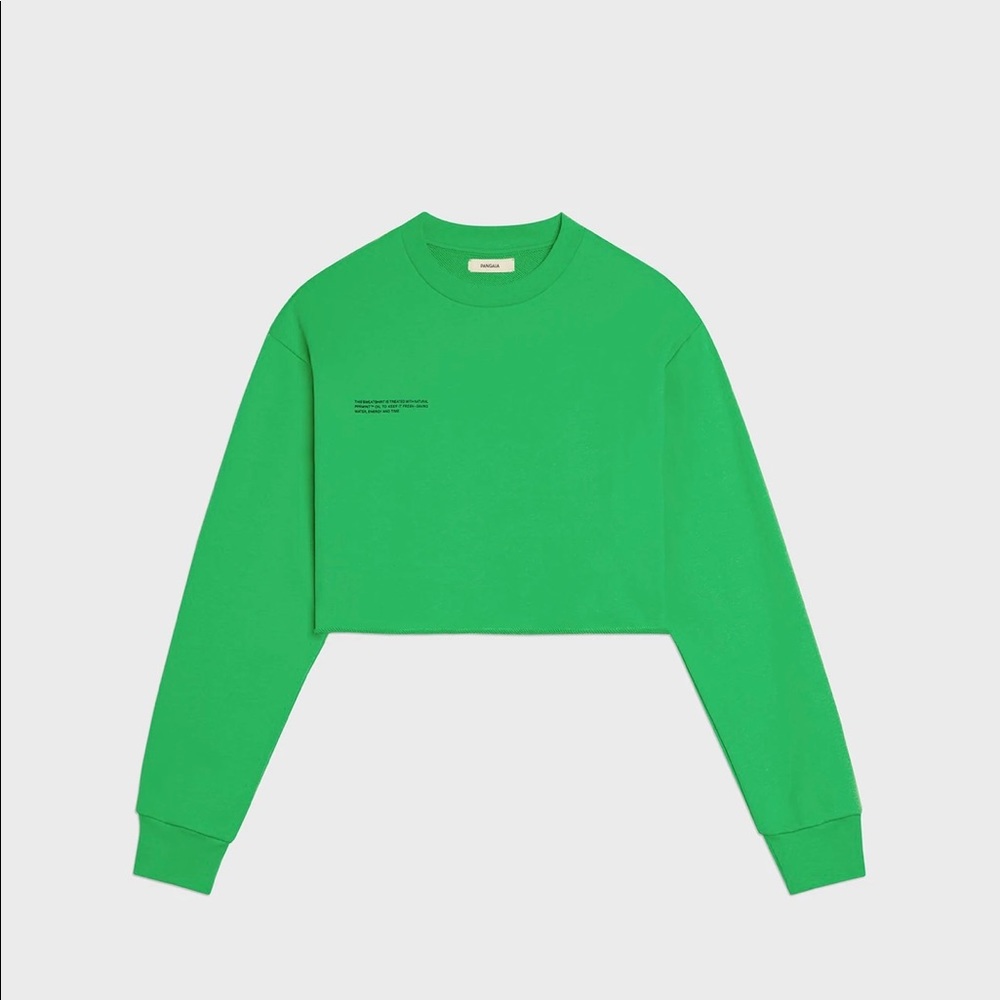 PANGAIA crop long sleeve T-shirt.